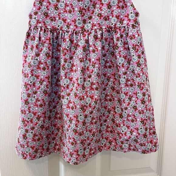 Baby Boden Pink Deer Vintage Daisy Applique Corduroy Pinnie Dress 18-24 Months - Picture 15 of 16